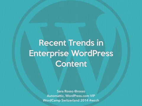 Trends in Enterprise WordPress Content