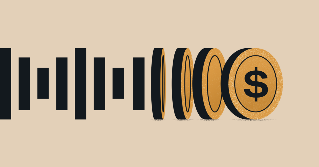 image illustrating turning audio transcripts in content leads to revenue